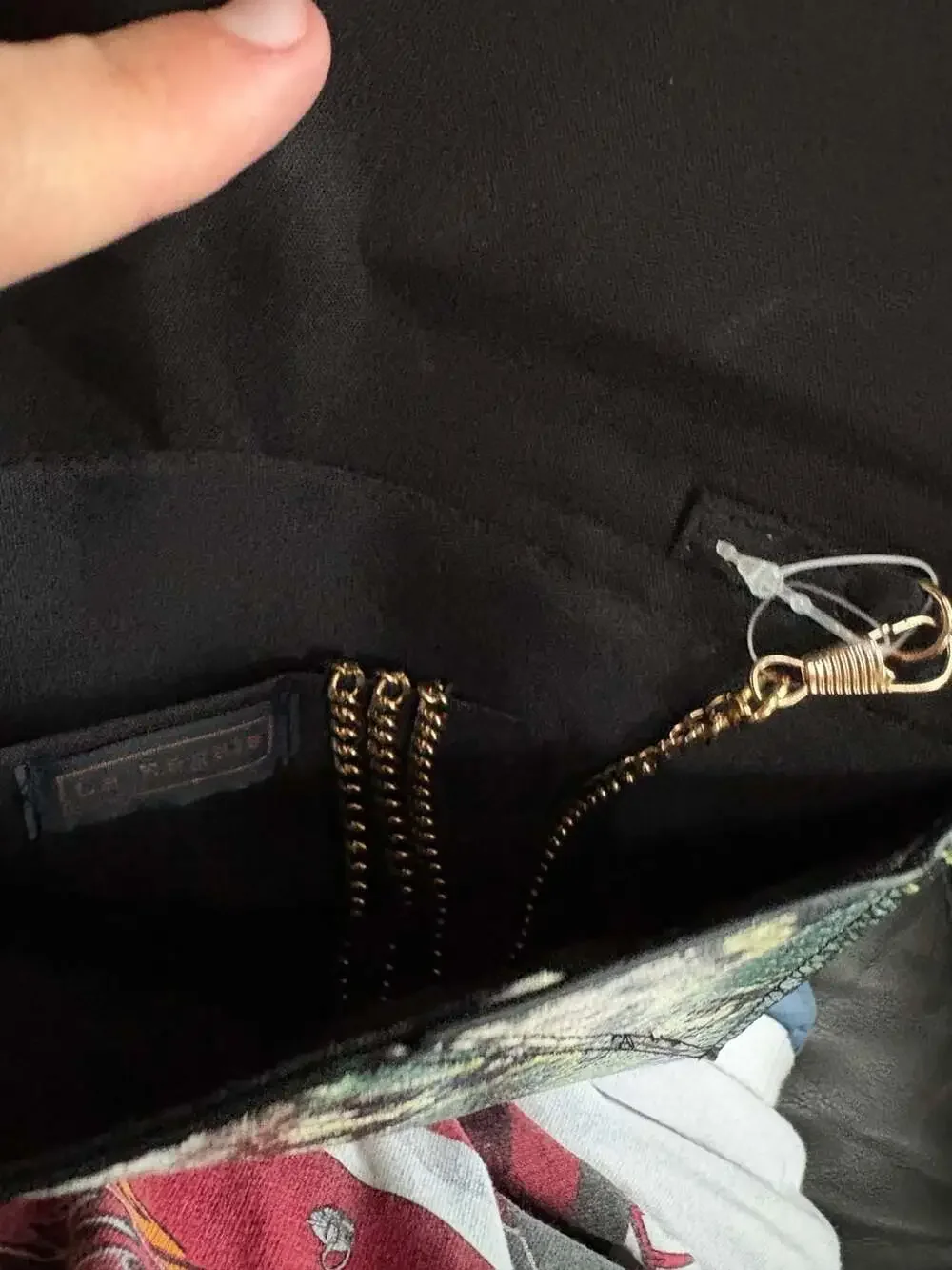 La Regale Iridescent Snakeskin Faux Leather Envelope Clutch